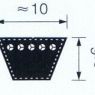 Creautz, приводной ремень, сечение m (vblm10)